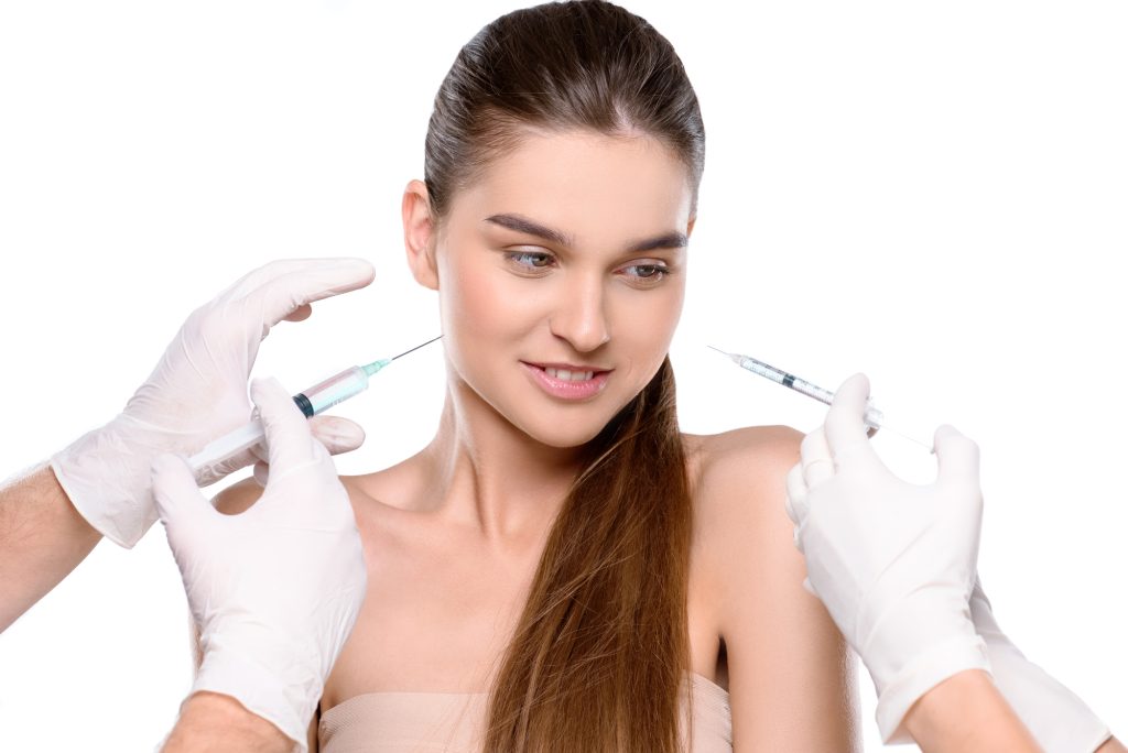 Botox is injected straight into the targeted facial muscles with a tiny needle.